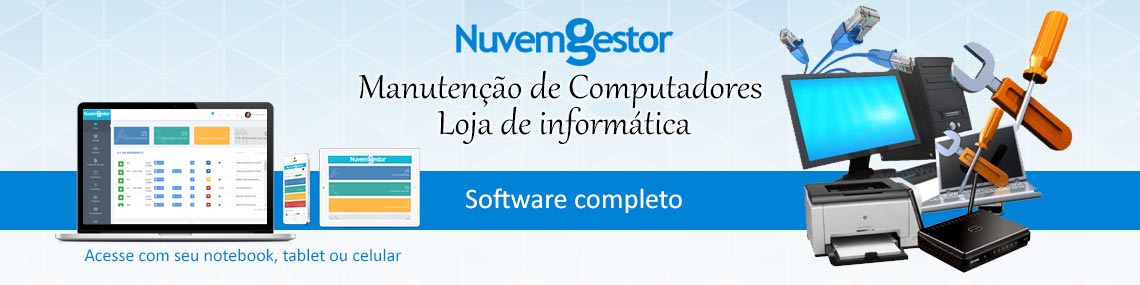 Sistema controle Ordem de Serviços loja de informatica oficinas de computadores e notebooks